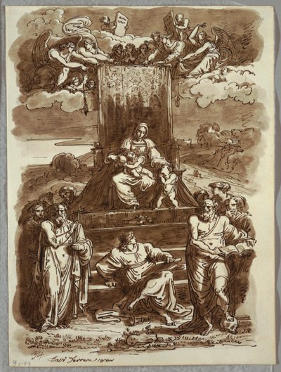 Madonna entronizada de Felice Giani