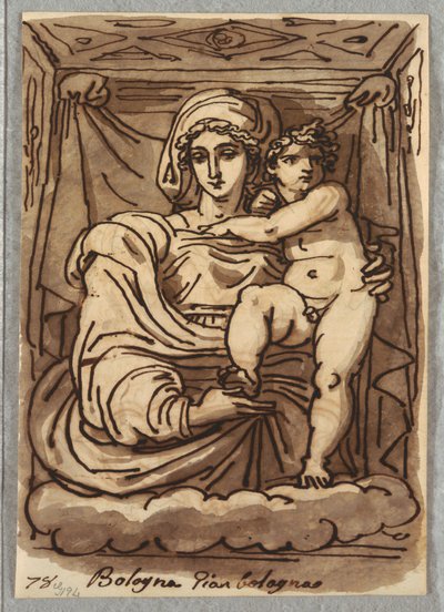 Madonna y el Niño de Felice Giani