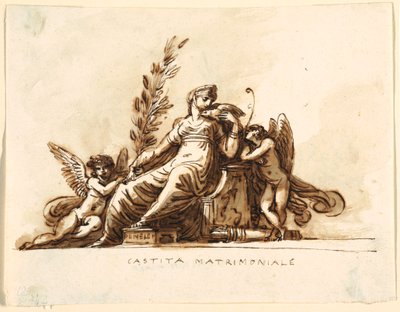 Castidad Matrimonial, Sala di Corneglia, Palazzo Cavina, Faenza de Felice Giani