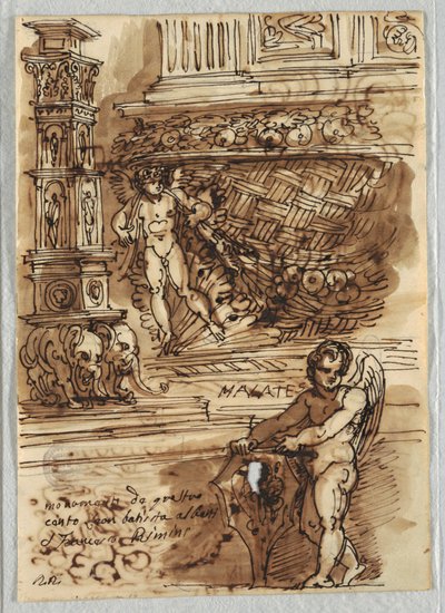 Motivos del Tempio Malatestiano, Rimini de Felice Giani