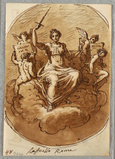 Personificación de la Justicia de Felice Giani