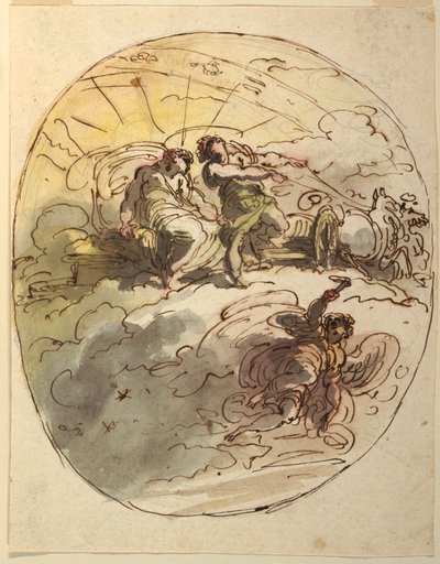 Faetón despidiéndose de Apolo de Felice Giani