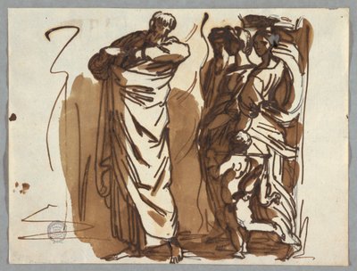 San Pablo y figuras, después de Rafael de Felice Giani