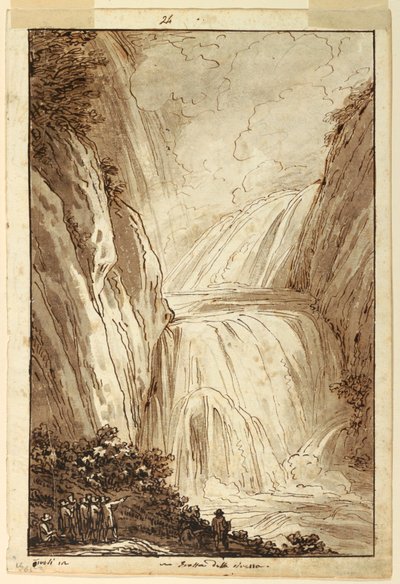 La gruta de la sirena en Tivoli de Felice Giani