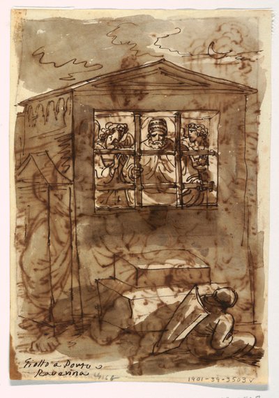 Cuaderno de bocetos, Papa Sixto II y diácono de Felice Giani