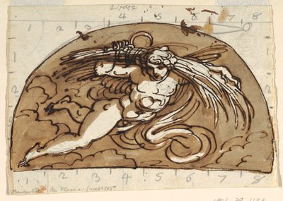 Verano, Luneta para el techo, Sala Ottagonale, Palazzo Milzetti, Faenza de Felice Giani