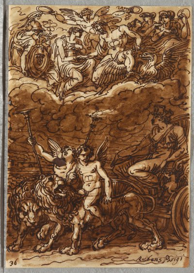 El matrimonio de Enrique IV de Felice Giani