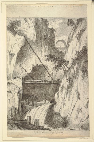El Barranco de Bellano, cerca del Lago Como de Felice Giani