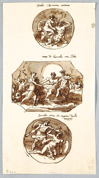 Tres hazañas de Hércules de Felice Giani