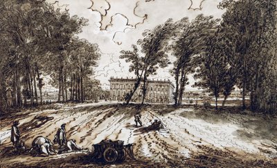 Vista de Villa Aldini en Montmorency de Felice Giani