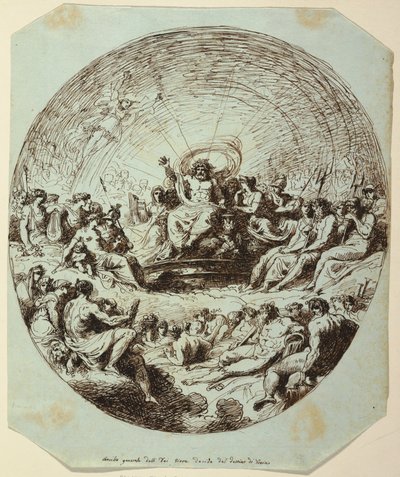 Zeus Decidiendo el Destino de Troya, Palazzo Gessi, Faenza de Felice Giani