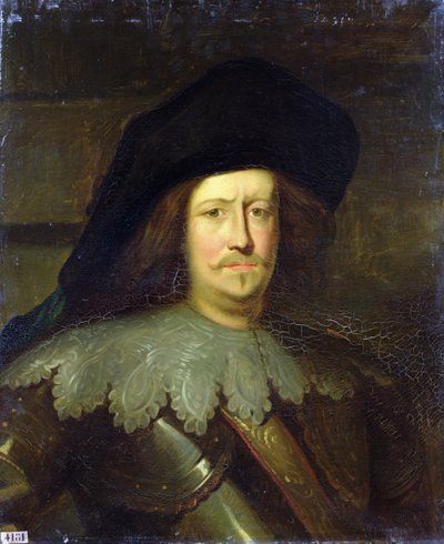 Retrato de Charles de Schomberg (1600-56) Conde de Nanteuil y Duque de Halluin, 1844 de Felice Marie Ferdinand Storelli