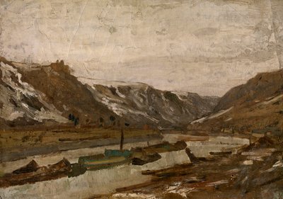 Barcazas en Dinant de Félicien Rops