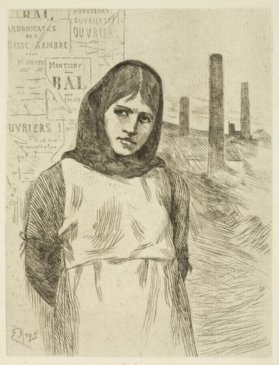 La huelga (La carbonera) de Félicien Rops