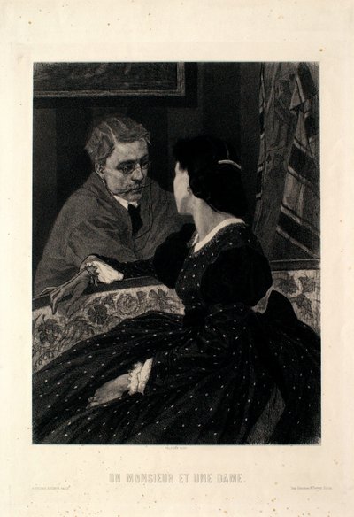 Un caballero y una dama de Félicien Rops