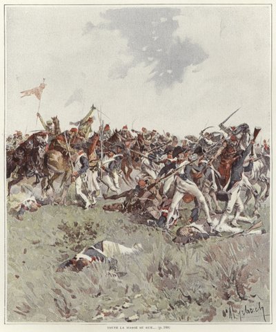 Una batalla de la Guerra Revolucionaria Francesa de Felicien baron de Myrbach Rheinfeld