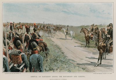 Llegada de Napoleón entre los bávaros y sajones de Felicien baron de Myrbach Rheinfeld
