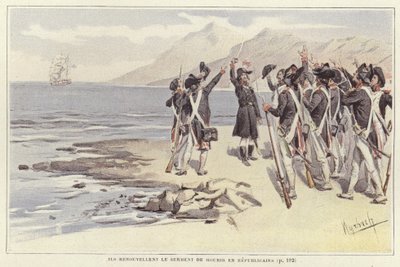 Soldados renovando su juramento de morir republicanos de Felicien baron de Myrbach Rheinfeld