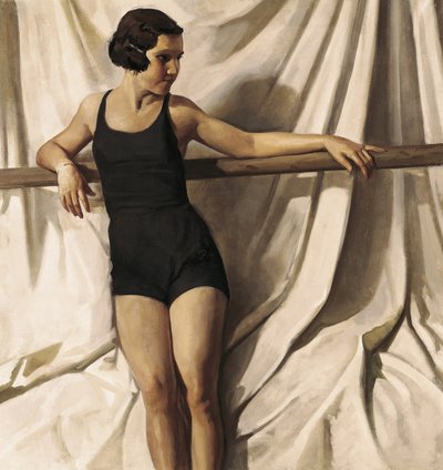 Joven bañista (óleo sobre lienzo) de Felipe Abarzuza y Rodriguez de Arias