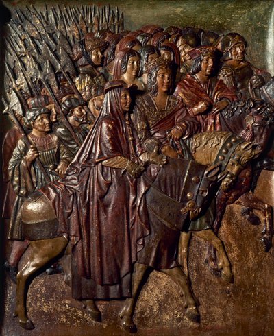 Los Reyes Católicos recibiendo las llaves de Granada (madera) de Felipe Bigarny or Vigarny