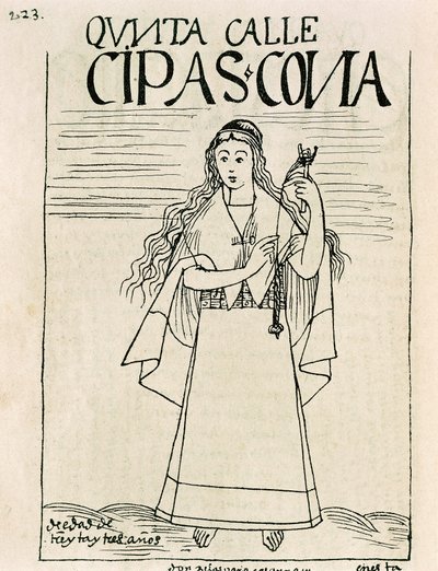 Retrato de un tejedor de Felipe Huaman Poma de Ayala