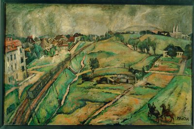 Paisaje en Unter-St ... (pintura sobre lienzo) de Felix Albrecht Harta