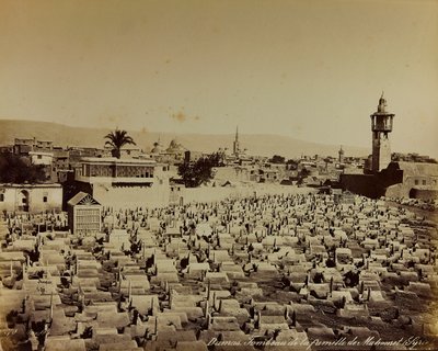 Álbum "Damas et Baalbek": Cementerio familiar de Mahoma en Damasco de Félix Bonfils
