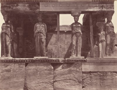 Cariátides del templo del Erecteion - Atenas de Félix Bonfils