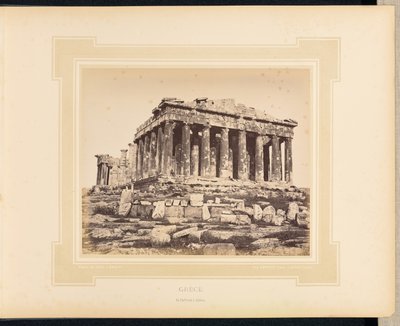Grecia: El Partenón de Atenas de Félix Bonfils