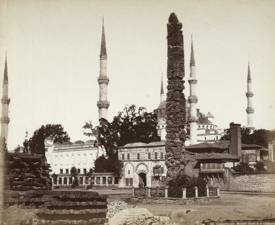 Mezquita de Amedieh y Obelisco en Constantinopla de Félix Bonfils