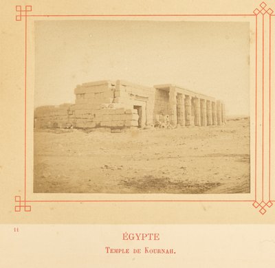 Templo de Kurnah de Félix Bonfils