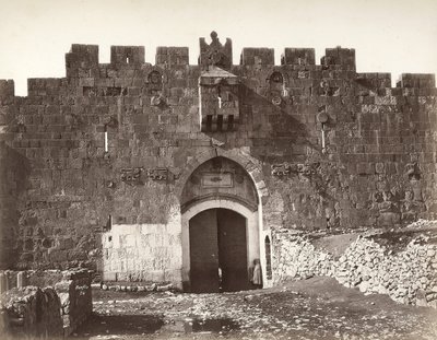 La Puerta de San Esteban en Jerusalén de Félix Bonfils