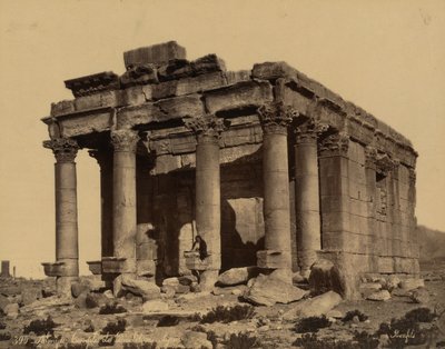 El Templo de Bel o Baal Shamin, Palmira, c. 1875 de Félix Bonfils