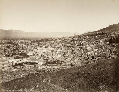 Vista de Esmirna en Turquía de Félix Bonfils