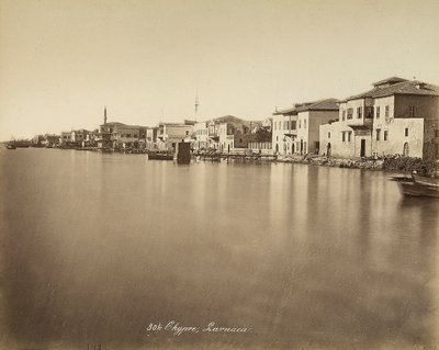 Vista de la ciudad de Larnaca, en Chipre de Félix Bonfils