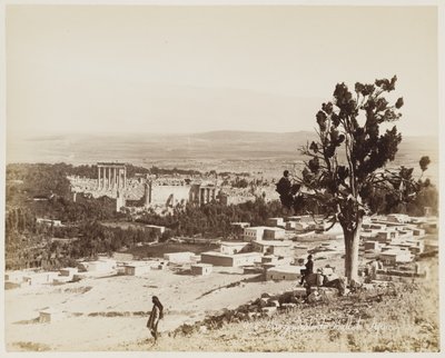 Vista general de Baalbek, Siria #438 de Félix Bonfils