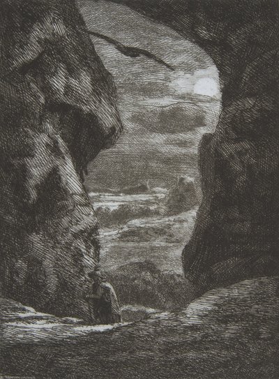 Adiós a los Cárpatos, 1857 de Felix Bracquemond