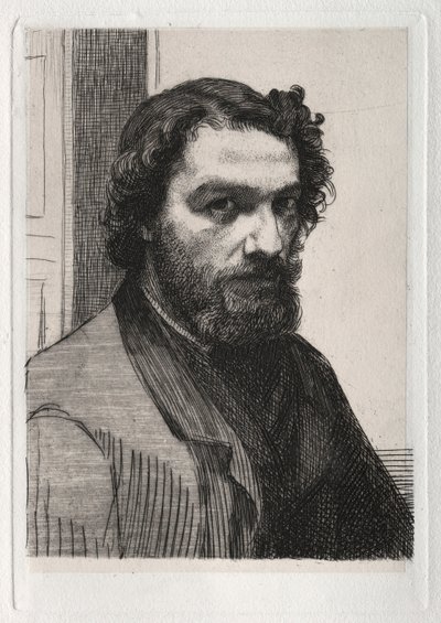 Alphonse Legros, 1861 impreso 1875 de Felix Bracquemond
