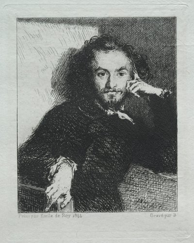 Baudelaire, después de Emil de Roy de Felix Bracquemond