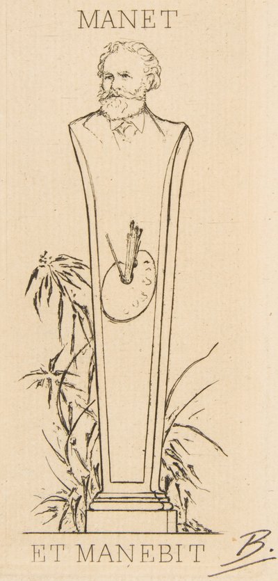 Ex-libris de Manet, 1875 de Felix Bracquemond