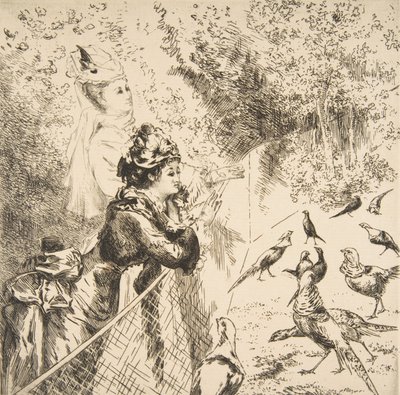 En el jardín zoológico de Felix Bracquemond