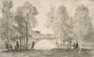 El lago del Bois de Boulogne de Felix Bracquemond