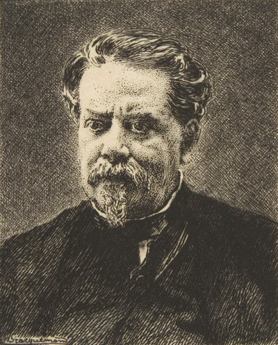 Retrato de Benjamin Fillon de Felix Bracquemond