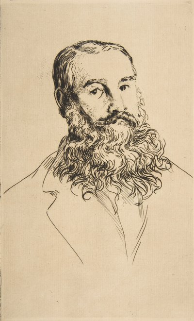 Retrato de Charles Leland de Felix Bracquemond