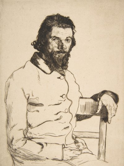 Retrato de Charles Meryon de Felix Bracquemond