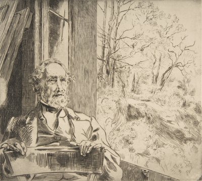 Retrato de Meyer-Heine, 1872 de Felix Bracquemond