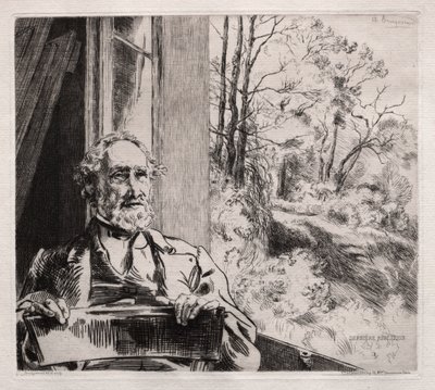 Retrato de Meyer Heine de Felix Bracquemond