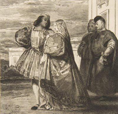 Paseo veneciano de Felix Bracquemond