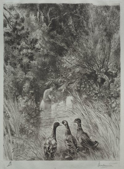 Los patos sorprendidos de Felix Bracquemond