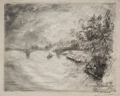 Vista del Puente de Saint-Pères de Felix Bracquemond